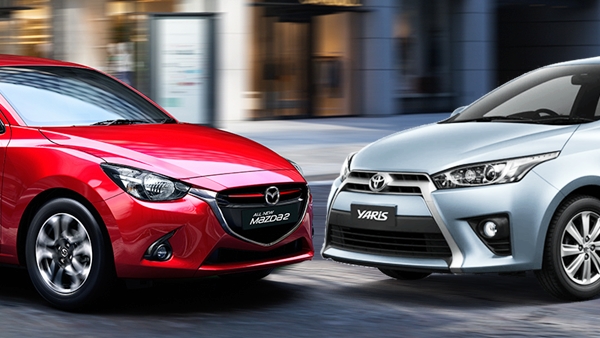 So sánh xe Toyota Yaris và Mazda 2 hatchback trong tầm giá 600 triệu đồng