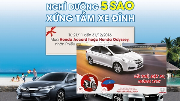 Chương trình khuyến mãi từ Honda Ôtô Việt Nam dịp cuối năm 2016