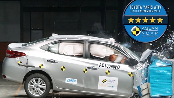 Toyota Vios & Yaris đạt tiêu chuẩn An toàn 5 sao Asean Ncap 2017 - 2020