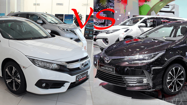 So sánh xe Toyota Altis và Honda Civic 2019 mới trong tầm giá 900 triệu đồng