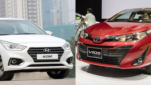 So sánh xe Toyota Vios 2019 mới và Hyundai Accent trong tầm giá 550 triệu đồng