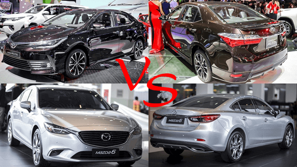 So sánh xe Toyota Corolla Altis và Mazda 6 2019 mới trong tầm giá 900 triệu đồng