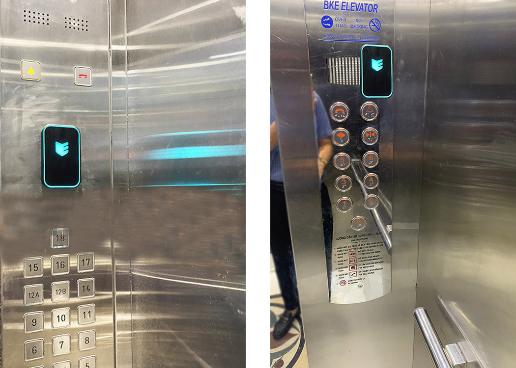 Hệ thống kiểm soát thang máy bằng Thẻ/NFC/BLE bảo mật cho tòa nhà, chung cư, bệnh viện.