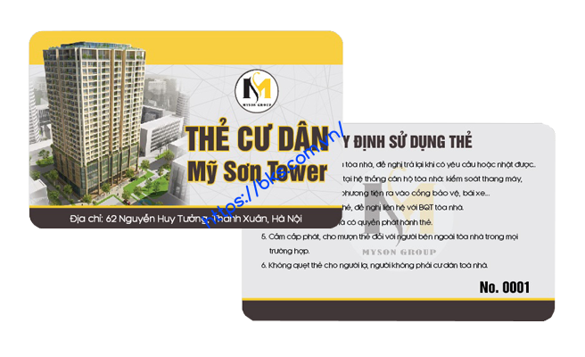 thẻ cư dân, thẻ gửi xe, thẻ từ chống sao chép và copy thẻ