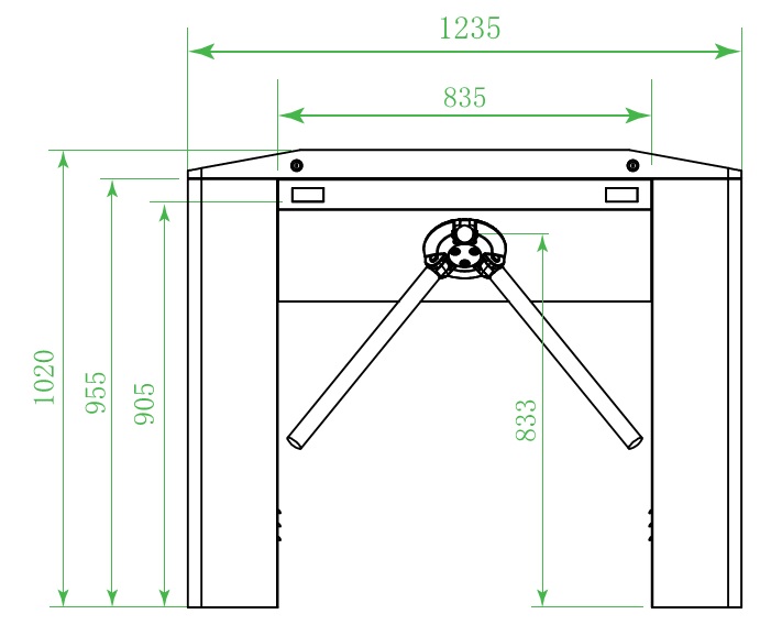 Cửa kiểm soát Tripod Turnstile