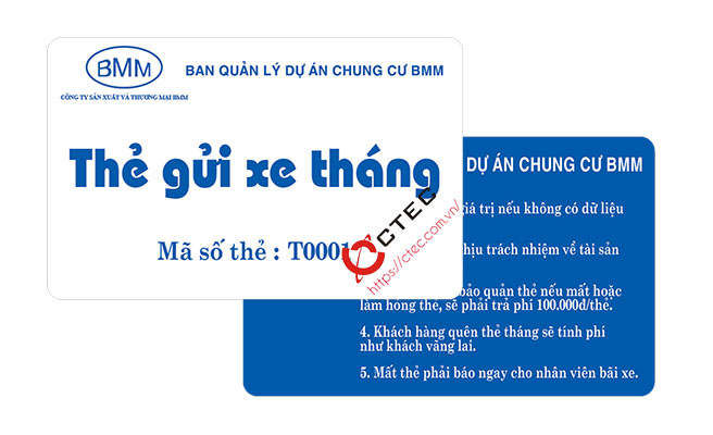 Sản xuất, In ấn Thẻ từ/Thẻ Cư dân/thẻ gửi xe