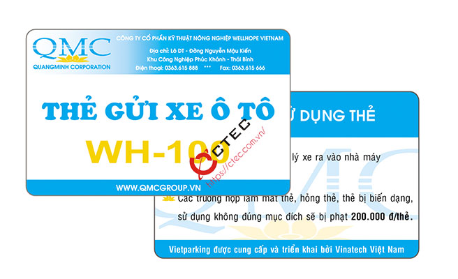 Sản xuất, In ấn Thẻ từ/Thẻ Cư dân/thẻ gửi xe