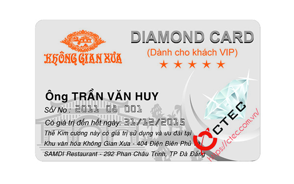 sản xuất, in ấn Thẻ nhựa PVC, Thẻ VIP