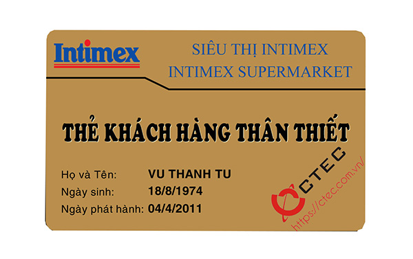 sản xuất, in ấn Thẻ nhựa PVC, Thẻ VIP