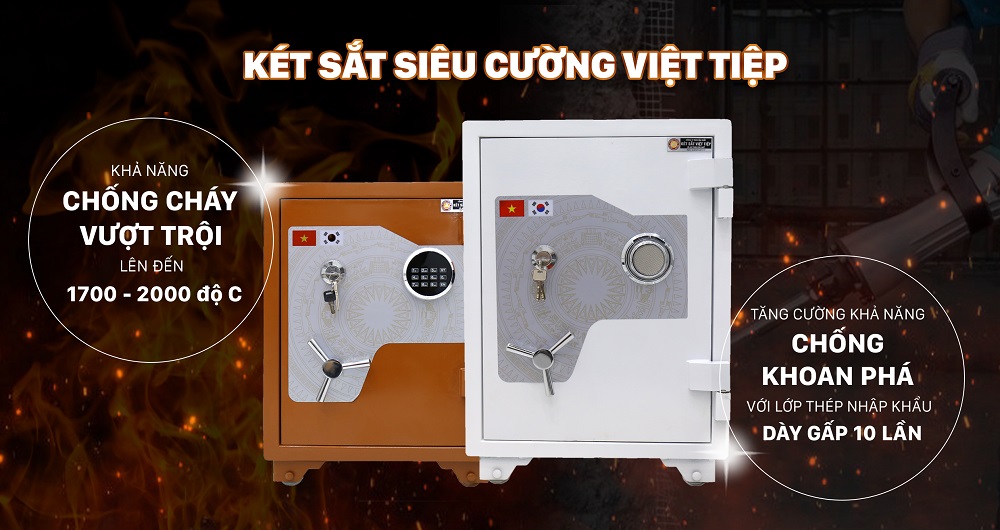 Giới thiệu mẫu két sắt Việt Tiệp cao cấp nhất hiện nay:  KÉT SẮT CAO CẤP VIỆT TIỆP SIÊU CƯỜNG HÀNG XUẤT KHẨU  MỸ