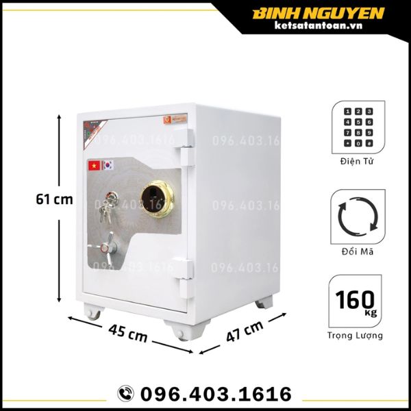 KÉT SẮT VIỆT TIỆP VÂN TAY SIÊU CƯỜNG KVT161VT VỚI NHIỀU ƯU ĐIỂM VƯỢT TRỘI