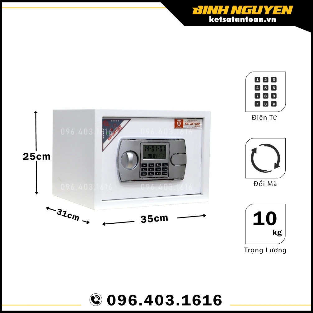 két sắt mini khách sạn công đức nhỏ gọn 