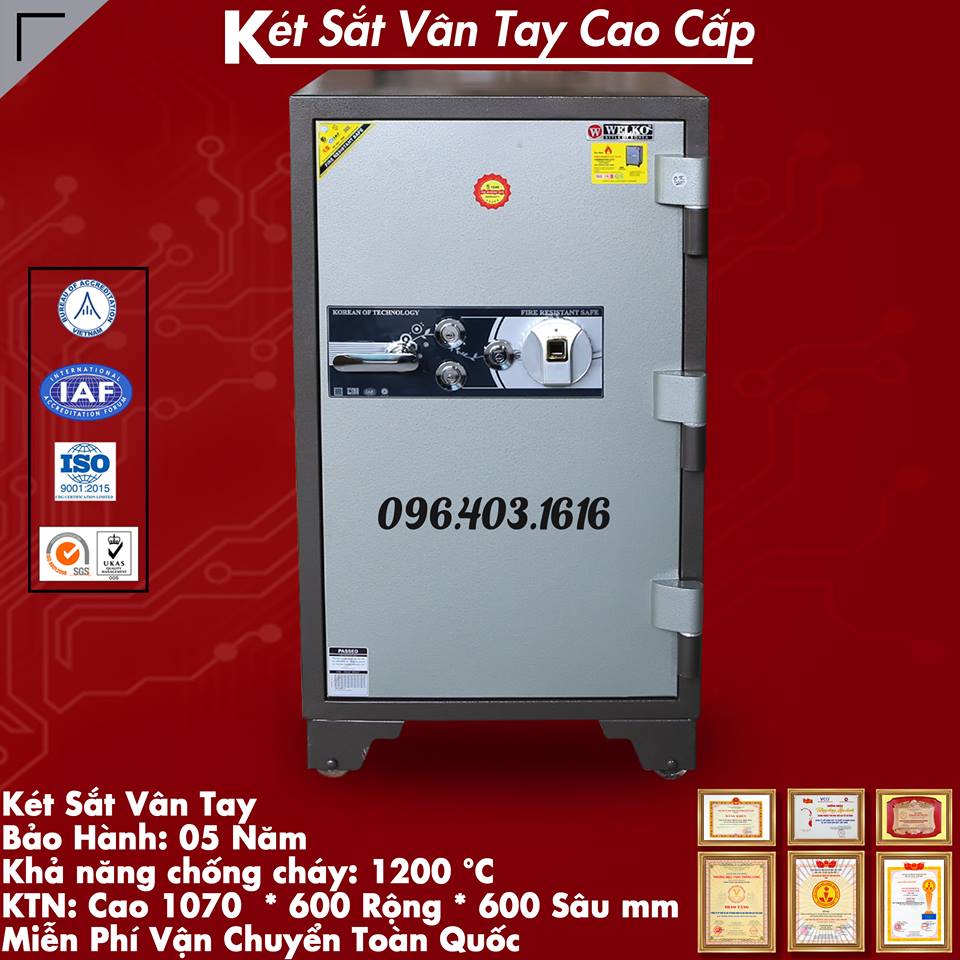 Két sắt vân tay KCC1100VT chất lượng cao