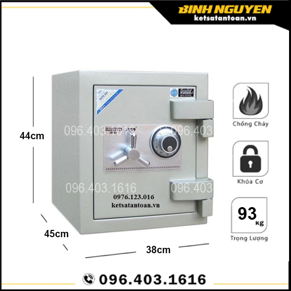 Két Sắt Solid SLRS-01 Khóa Cơ Chống Cháy Hàn Quốc Cao Cấp