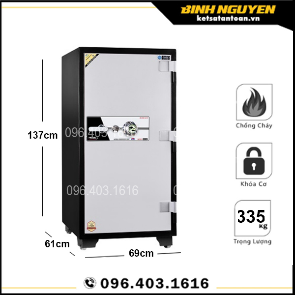 Thông tin két sắt Solid SLS-139C Hàn Quốc chính hãng