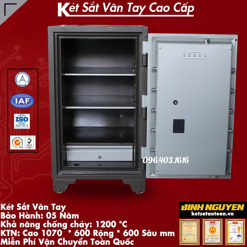 Két sắt vân tay KCC1100VT chống cháy