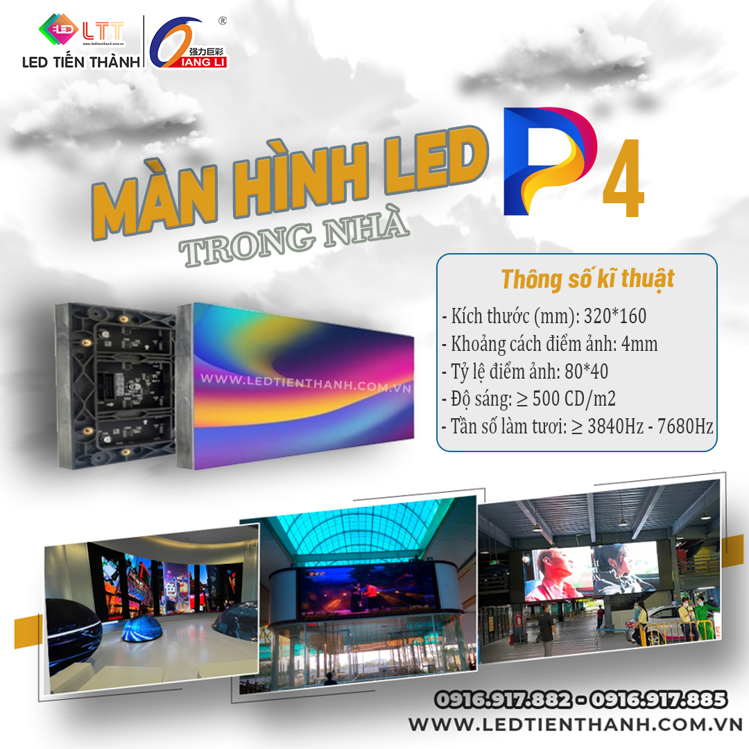 Màn hình LED P4 trong nhà