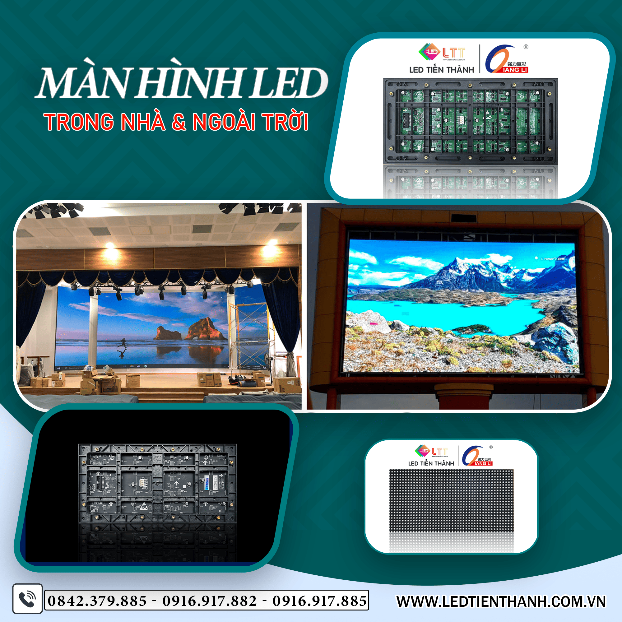 Ứng dụng màn hình LED trong nhà và ngoài trời
