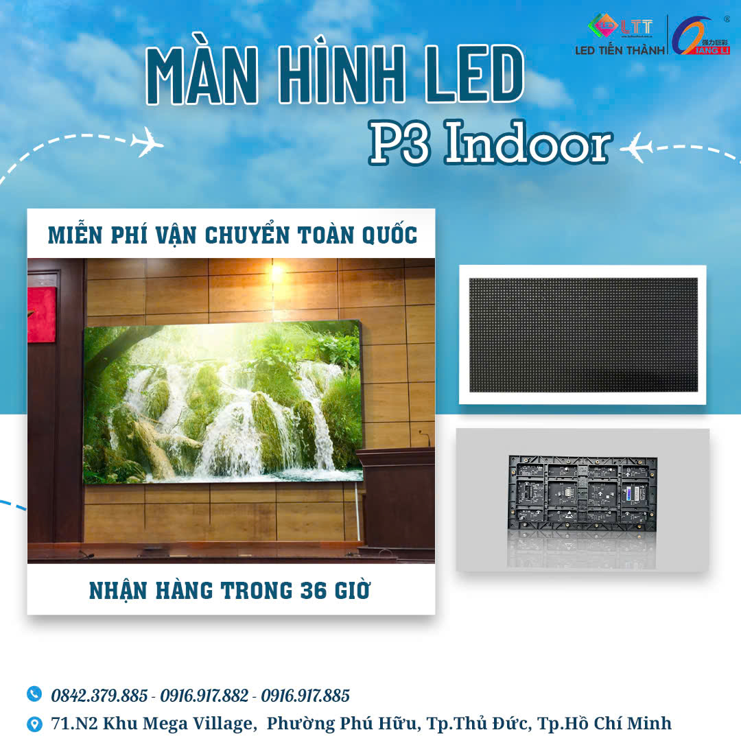 màn hình led p3 indoor