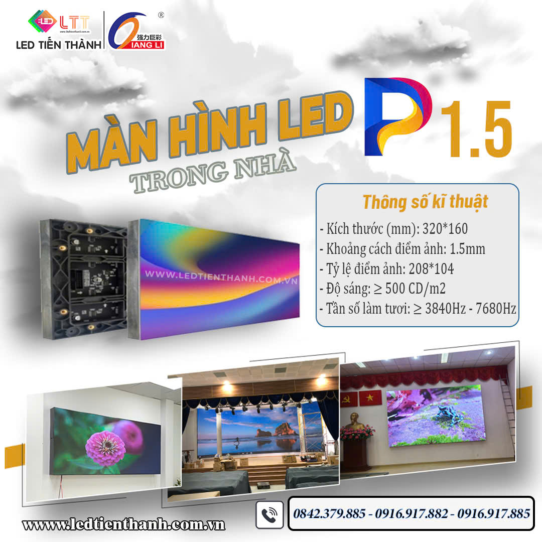 Màn hình LED P1.5 trong nhà