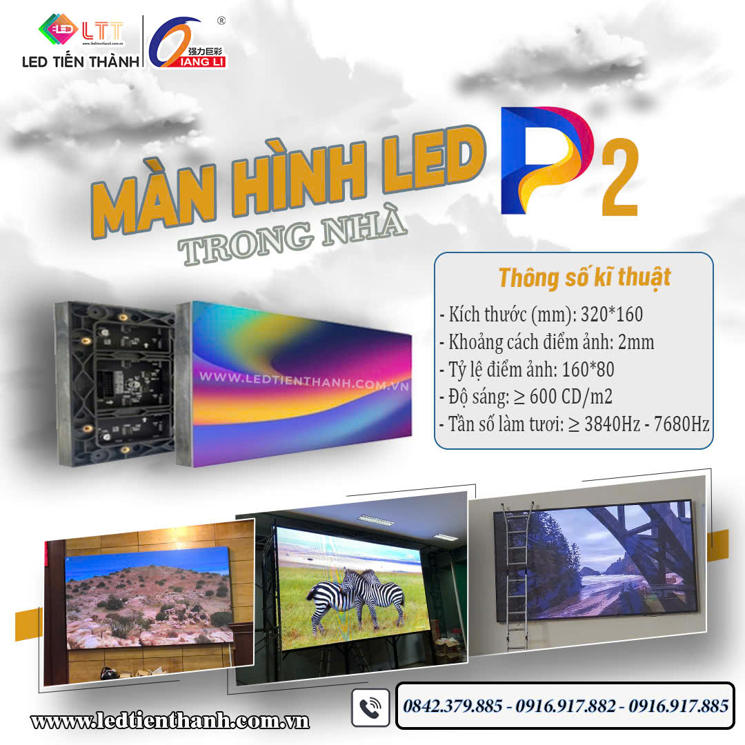 Màn hình LED P2 trong nhà