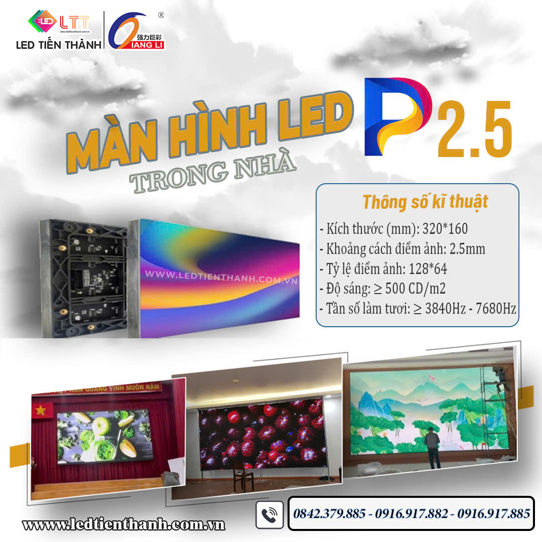 Màn hình LED P2.5 trong nhà