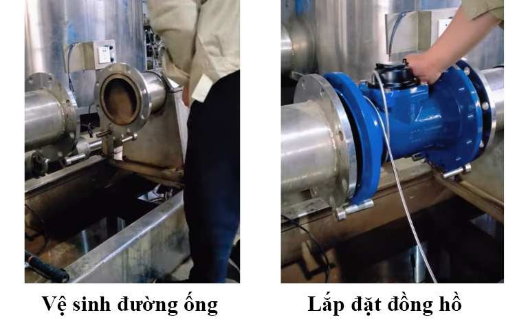 Các bước lắp đặt đồng hồ nước T-Flow