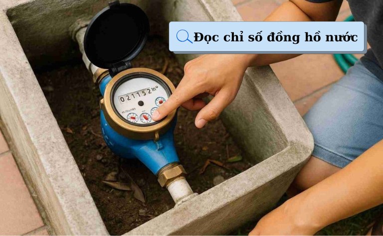 Cách đọc chỉ số đồng hồ nước