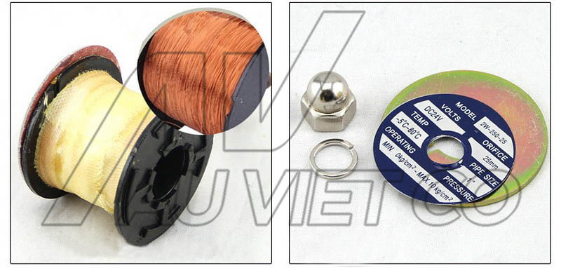 Cuộn coild điện và bộ phận tem nhãn