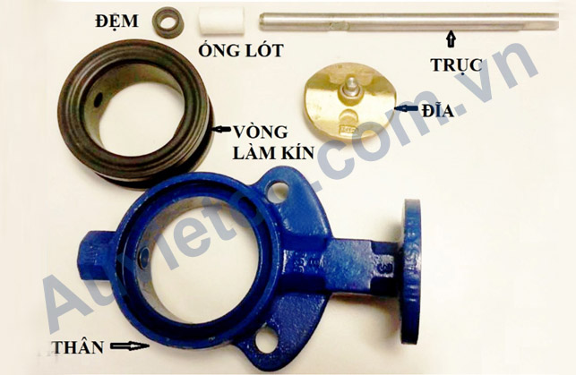 Cấu tạo chi tiết phần van bướm cơ