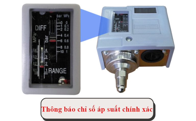 Thông báo chỉ số áp suất chính xác
