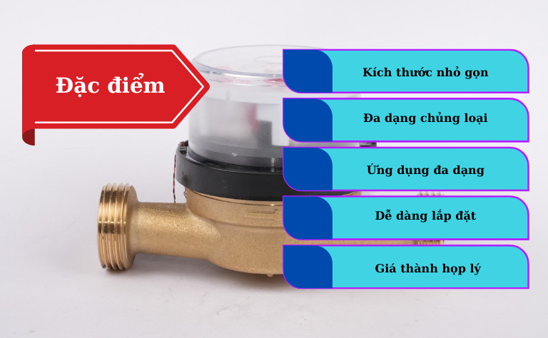 Các ưu điểm nổi bật đồng hồ đo lưu lượng nước mini