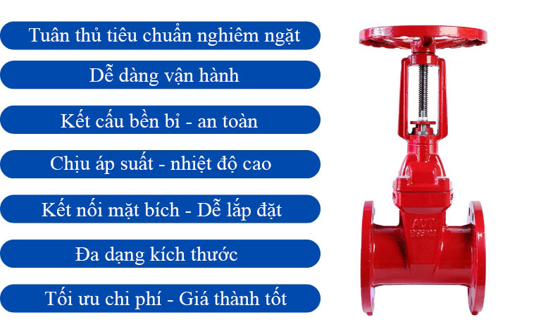 Đặc điểm nổi trội van cổng ty nổi AUT