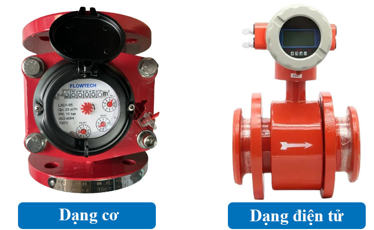 Đồng hồ đo nước nóng dạng cơ - Dạng điện tử