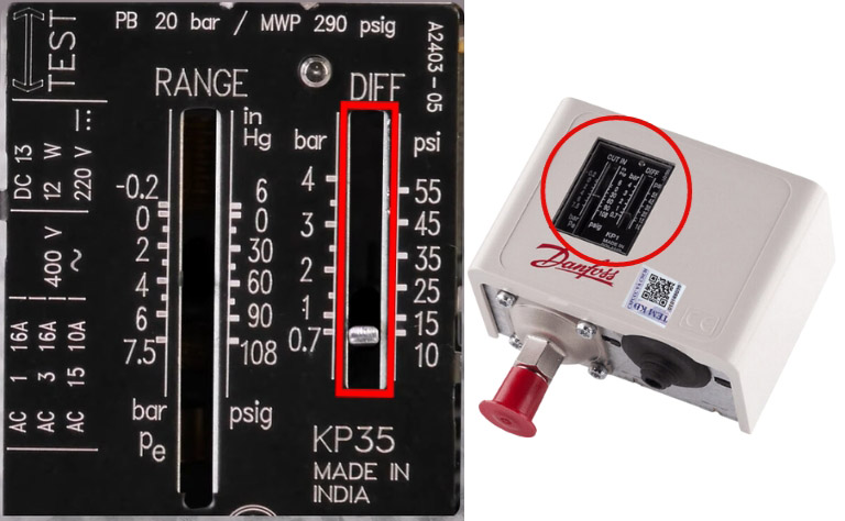 Hướng dẫn điều chỉnh Diff trong công tắc áp suất