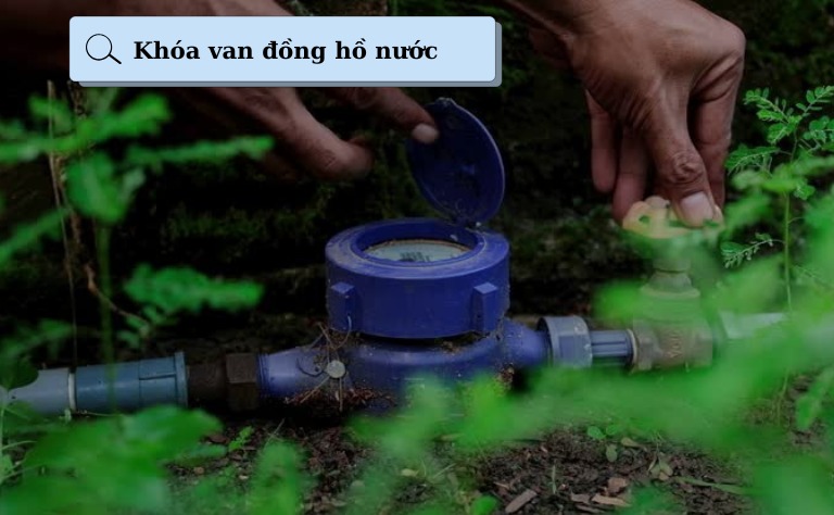 Khóa van đồng hồ nước