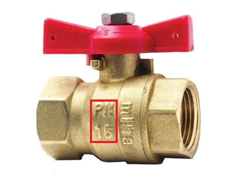 PN được ký hiệu trên thân van