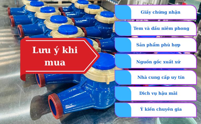 7 lưu ý khi mua đồng hồ nước có kiểm định