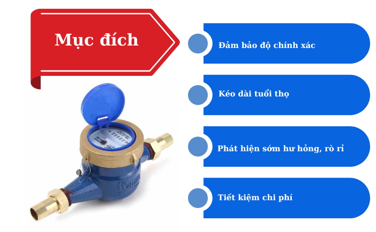 Mục đích vệ sinh và bảo dưỡng đồng hồ nước