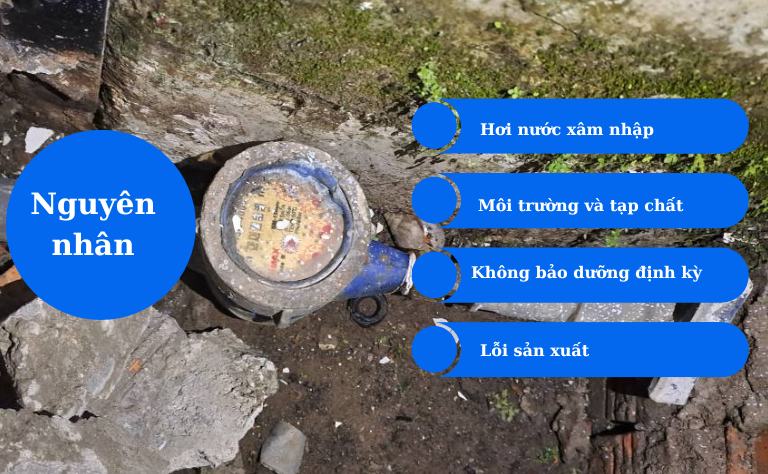 Nguyên nhân mặt đồng hồ đo nước bị mờ