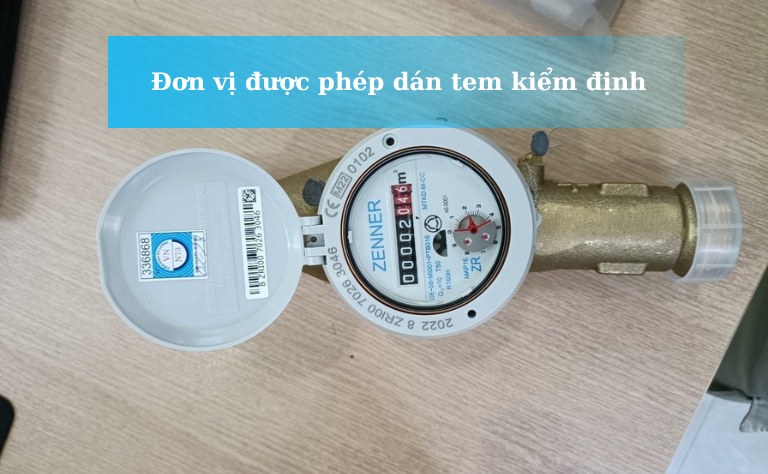 Những đơn vị được phép dán tem kiểm định đồng hồ nước