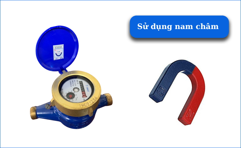 Sử dụng nam châm gian lận đồng hồ nước
