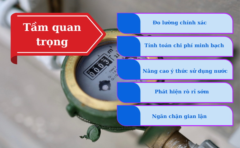 Tầm quan trọng đồng hồ nước gia đình