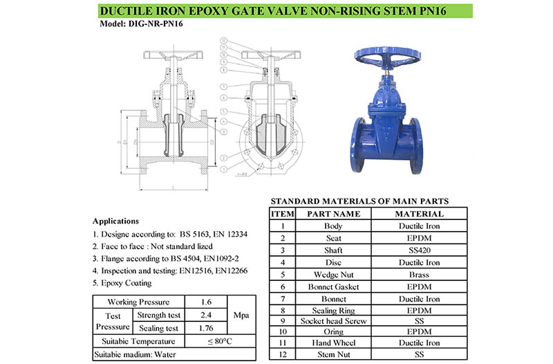 Thông số kỹ thuât DIG-NR-PN16 ARITA