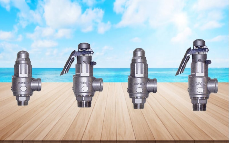 Van an toàn inox không tay giật