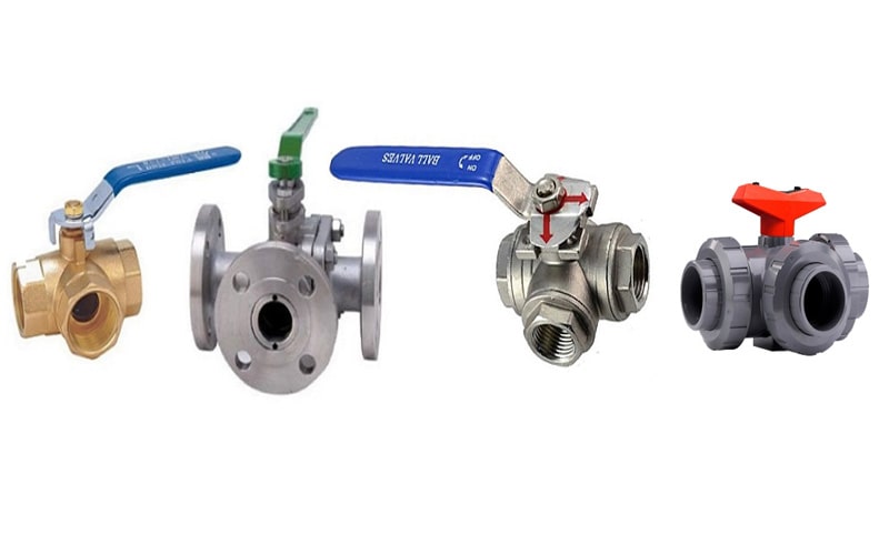 Phần thân van bi 3 ngã dạng cơ