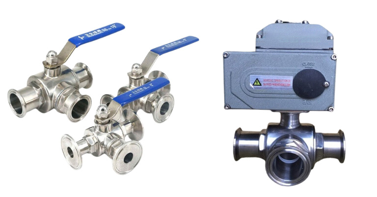 Van bi inox vi sinh điều khiển điện