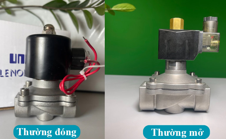 Van điện từ inox thường đóng và thường mở