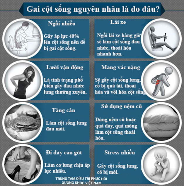 Nguyên nhân bệnh Gai cột sống