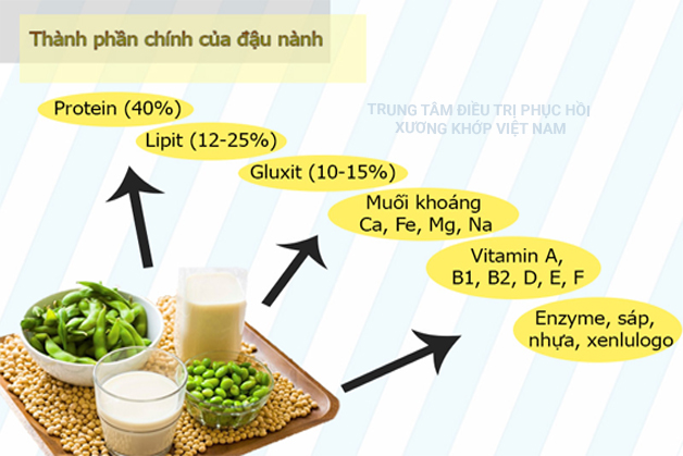 Sữa đậu nành có chứa nhiều chất dinh dưỡng